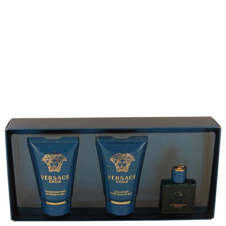 Versace Eros Gift Set -- .17 oz Mini EDT + .8 oz Shower G...