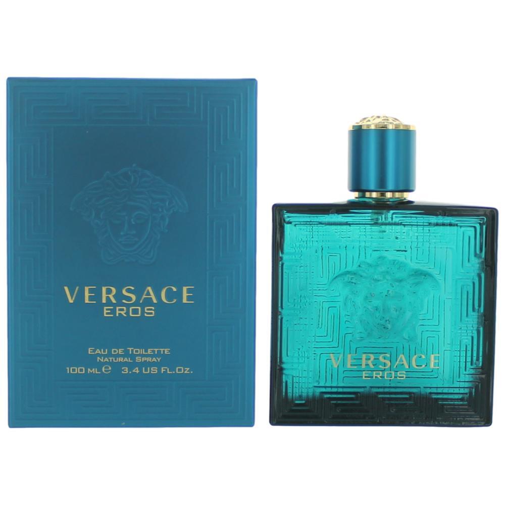 Versace Eros , 3.4 oz EDT Spray for Men 3.4oz - Men's Col...