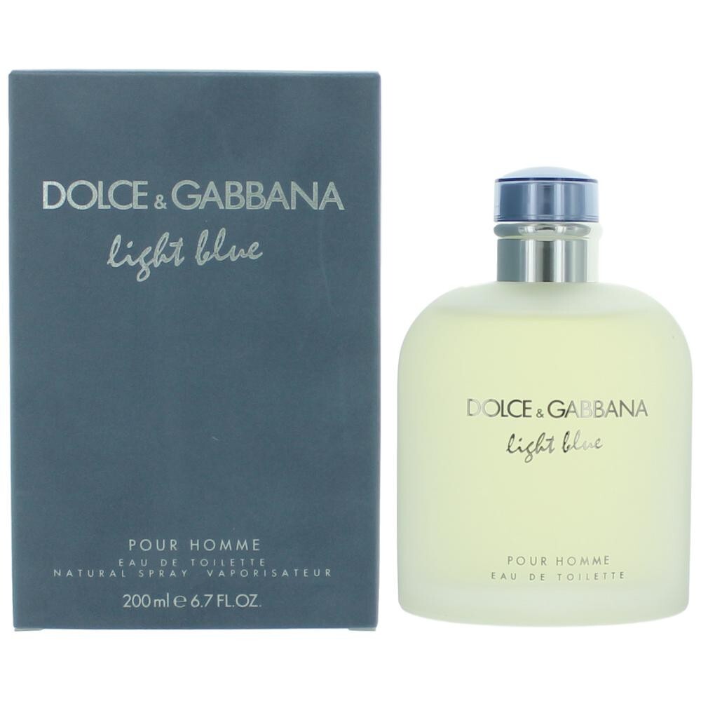 Dolce and Gabbana Light Blue Eau De Toilette Spray For Men 6.7 Oz