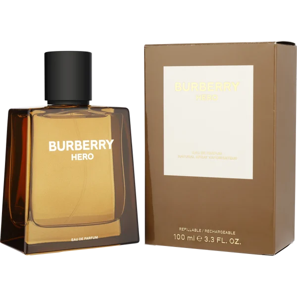 Burberry Hero Eau De Parfum Spray 3.4 Oz For Men Fragrance