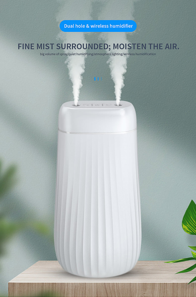 Oil Diffuser 1000ml Mist Humidifier Double Nozzle Silen...