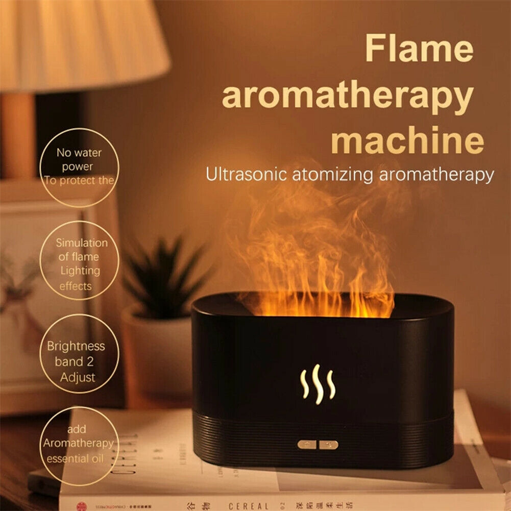 Oil Diffuser Usb Flame Night Light Air Humidifier Aroma...