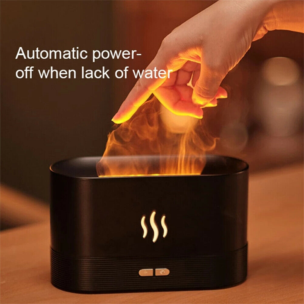 Oil Diffuser Usb Flame Night Light Air Humidifier Aroma...
