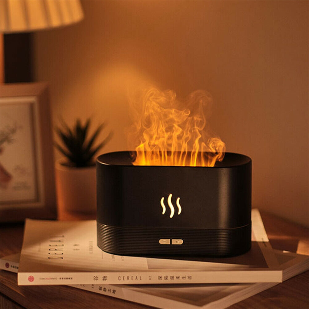 Oil Diffuser Usb Flame Night Light Air Humidifier Aroma...