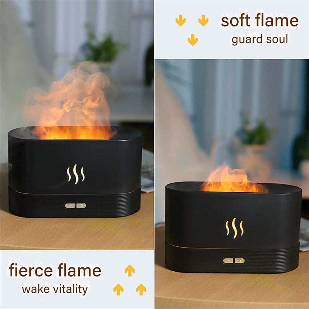 Oil Diffuser Usb Flame Night Light Air Humidifier Aroma...