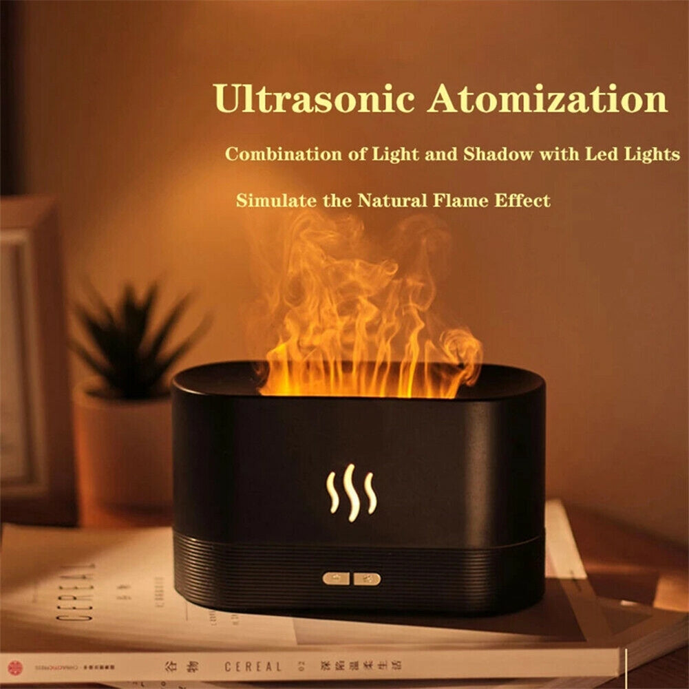 Oil Diffuser Usb Flame Night Light Air Humidifier Aroma...