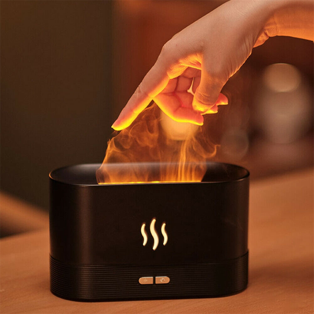 Oil Diffuser Usb Flame Night Light Air Humidifier Aroma...