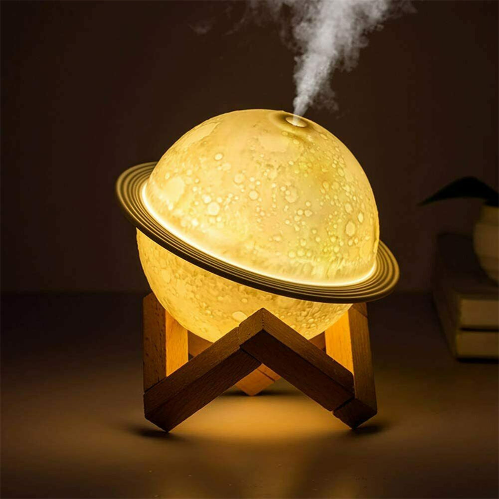Oil Diffuser Moon-shaped Mini Humidifier Air Ultrasonic...