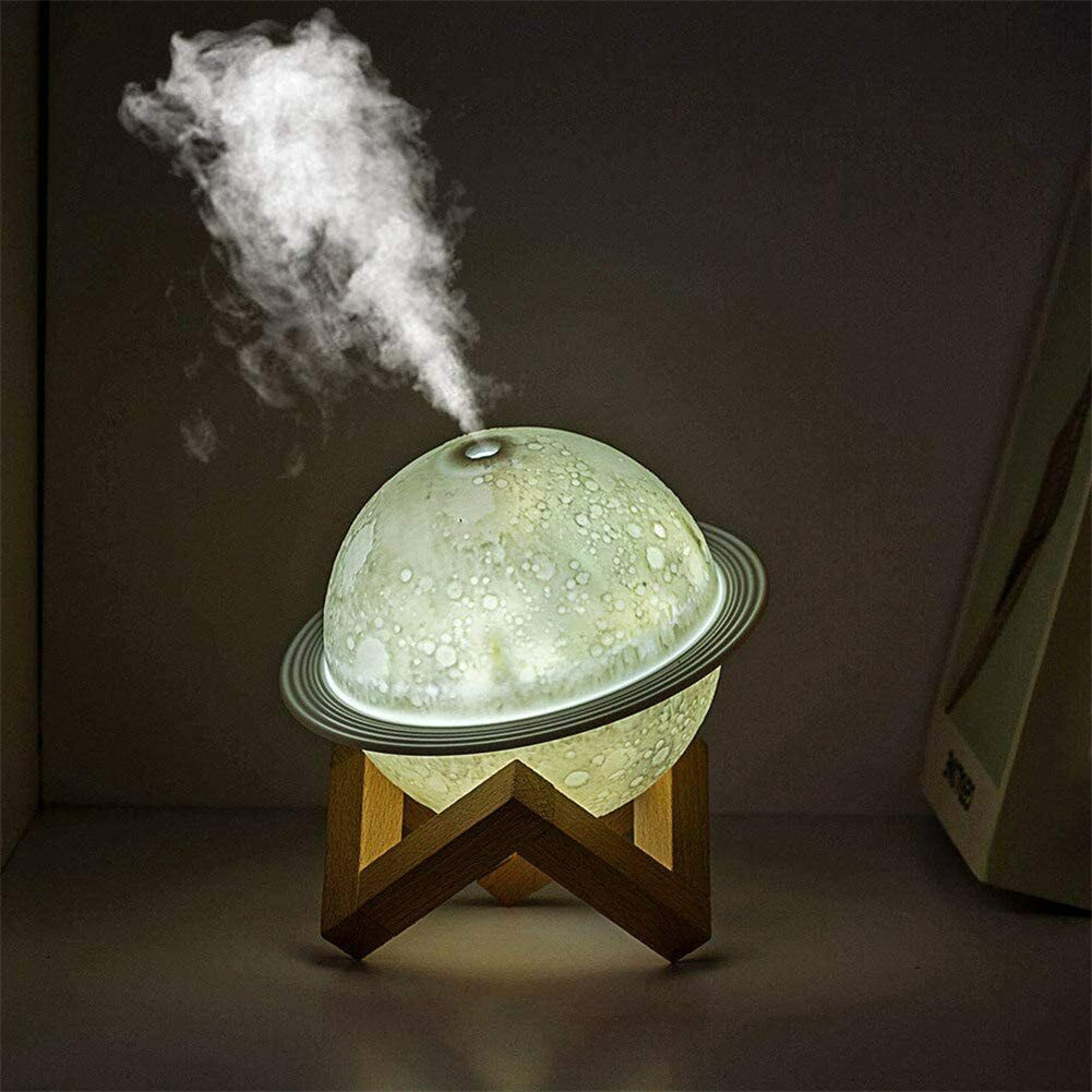 Oil Diffuser Moon-shaped Mini Humidifier Air Ultrasonic...