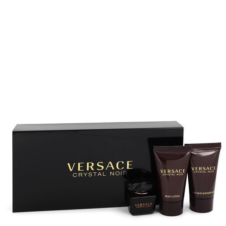Versace Crystal Noir Gift Set -- .17 oz Mini EDT + .8 oz ...