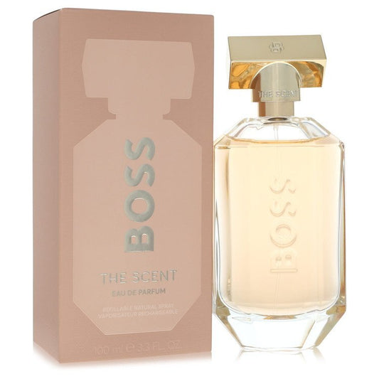 Boss The Scent by Hugo Boss Eau De Parfum Refillable Spray 3.3 oz (Women)