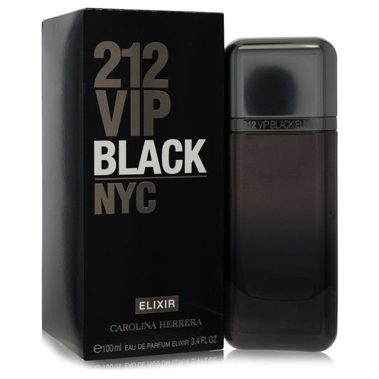 212 VIP Black Elixir by Carolina Herrera Eau De Parfum Spray 3.4 oz (Men)