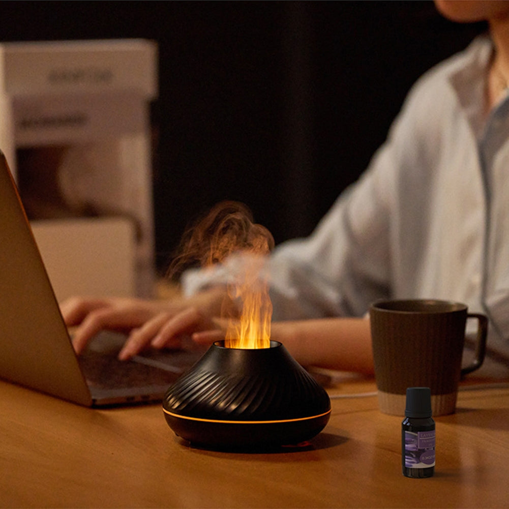 Oil Diffuser Aroma Fire Flame Diffuser Flame Humidifier...