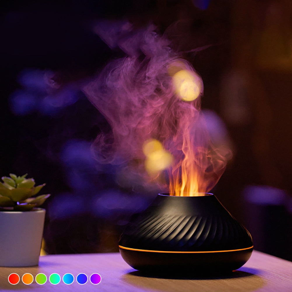Oil Diffuser Aroma Fire Flame Diffuser Flame Humidifier...