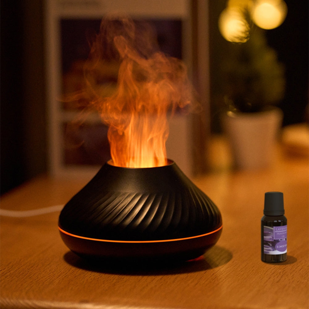 Oil Diffuser Aroma Fire Flame Diffuser Flame Humidifier...