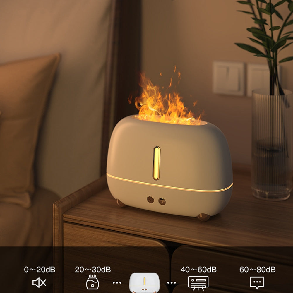 Oil Diffuser Flame Aroma Diffuser, Flame Humidifier wit...