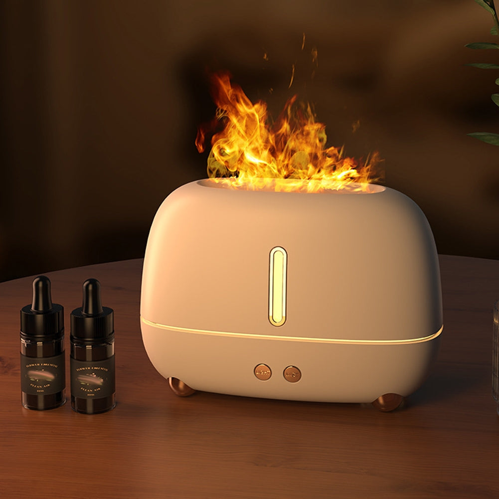 Oil Diffuser Flame Aroma Diffuser, Flame Humidifier wit...