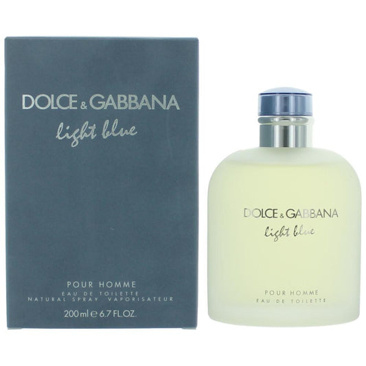 Dolce and Gabbana Light Blue Eau De Toilette Spray For Men 6.7 Oz