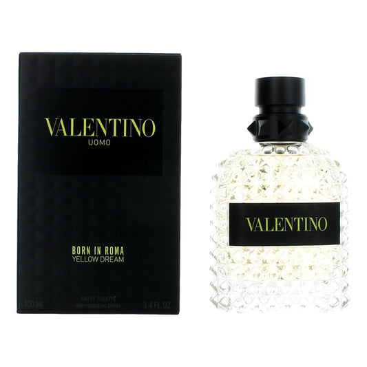 Valentino Uomo Born In Roma Yellow Dream Eau De Toilette Spray 3.4 oz for Men